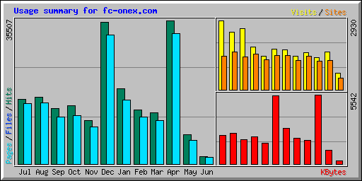 Usage summary for fc-onex.com